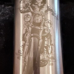 20oz Silver Race the Rain Tumbler