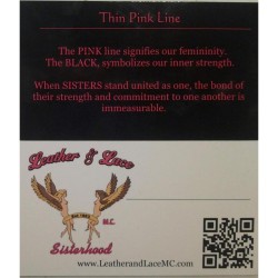Thin Pink Line Business Cards