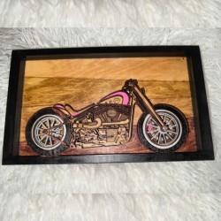 Framed Motorcycle Art