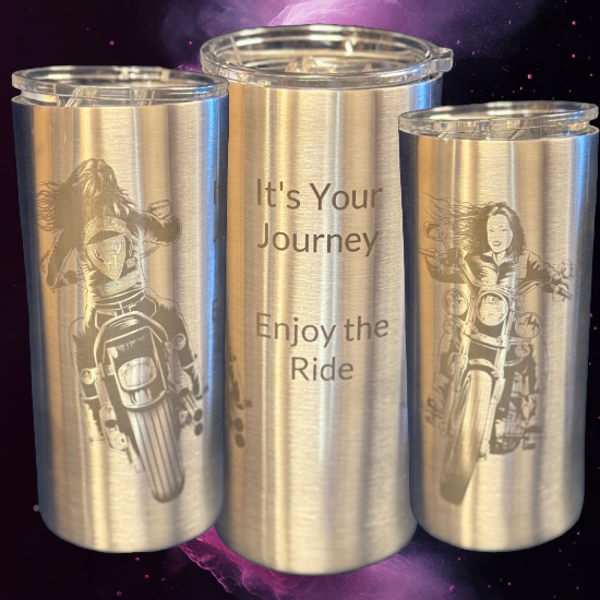 It’s Your Journey Full Logo Chrome Tumbler