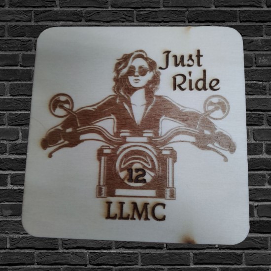 LLMC Biker Chick Coaster