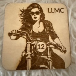 Biker Chick LLMC Coasters Biker Chick LLMC Coasters