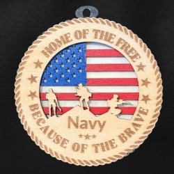 Navy Ornament