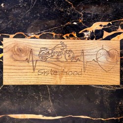 Sisterhood Bike and Heartbeat Sign Sisterhood Bike and Heartbeat Sign