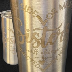 Sisters Connected Chrome Tumbler