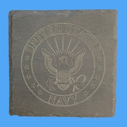 Slate Military Coasters