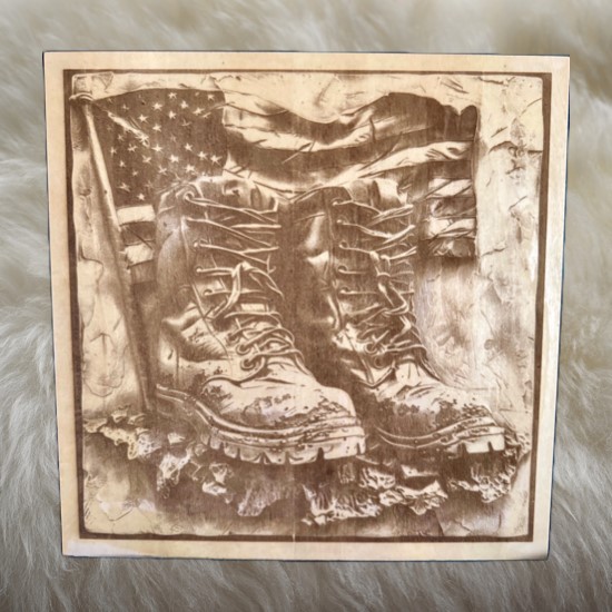 Soldier Boots Plaque