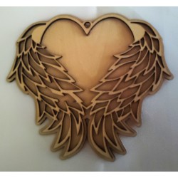 Angel Wings and Heart with Back Angel Wings and Heart with Back