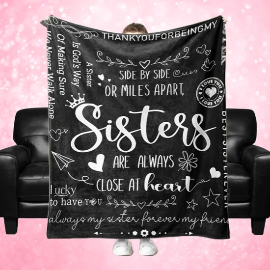 Side by Side Sisters Blanket