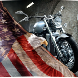 20oz Bike and Eagle Tumbler