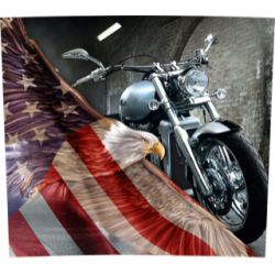 20oz Bike and Eagle Tumbler