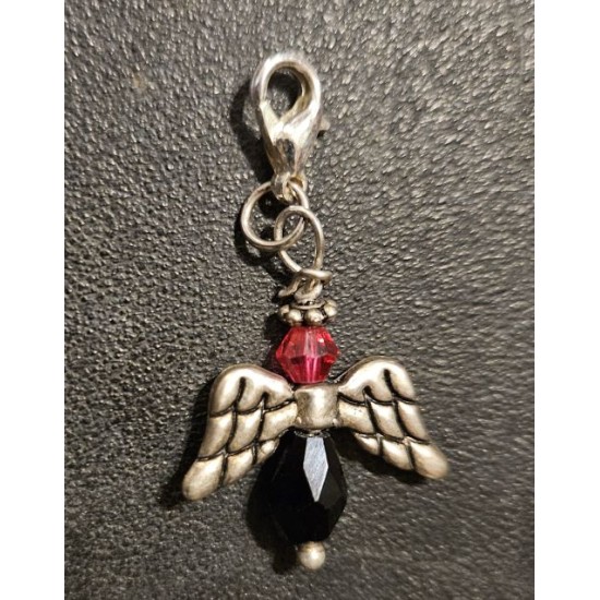 Charm, Gold, Angel with Wings & Beads