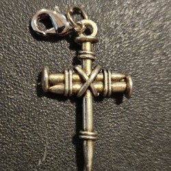 Gold Charm Cross of Stakes Gold Charm Cross of Stakes