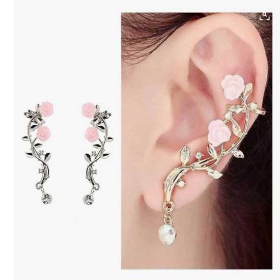 Rose Ear Cuffs