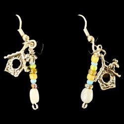 Birdhouse Earrings