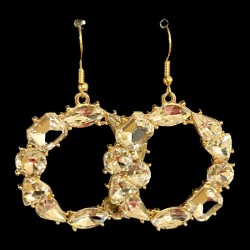 Blingy Circle Earrings