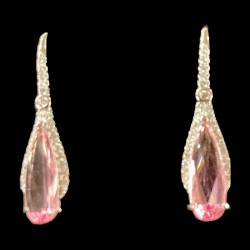 Pink Drop Earrings