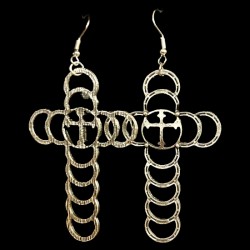 Cross of Circles Earrings