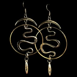 Tribal Serpent Earrings