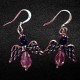 Assorted Crystal Colors Angel Earrings