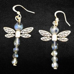 Assorted Crystal Colors Dragonfly Earrings Assorted Crystal Colors Dragonfly Earrings