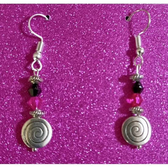 Pink and Black Lolly Earrings