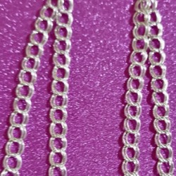 Silver Double Chain Earrings