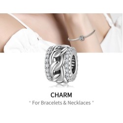 9.25 Sterling Silver Panda Charm Chain Link 9.25 Sterling Silver Panda Charm Chain Link