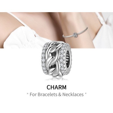 925 Sterling Silver Charm Our Panda Chain Link