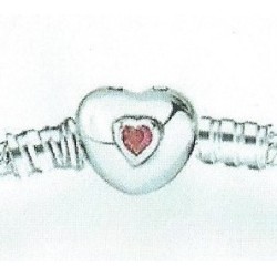 Bracelet 9.25 Sterling Silver Our Panda Heart