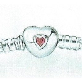 925 Sterling Silver Bracelet Our Panda Heart Closure 925 Sterling Silver Bracelet Our Panda Heart Closure