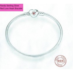 Bracelet 9.25 Sterling Silver Our Panda Heart