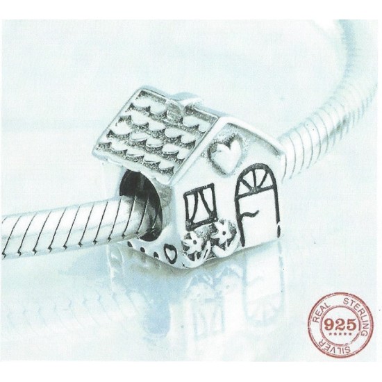 Panda Sterling Silver Fairy Tale House Charm