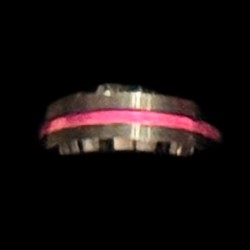 Thin Pink Line Ring
