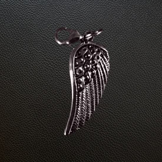 Silver Angel Wing Charm