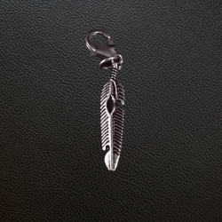 Charm, 9.25 Sterling Silver, Feather