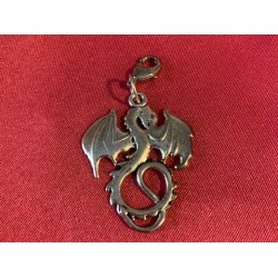 Pendant 9.25 Sterling Silver Dragon 