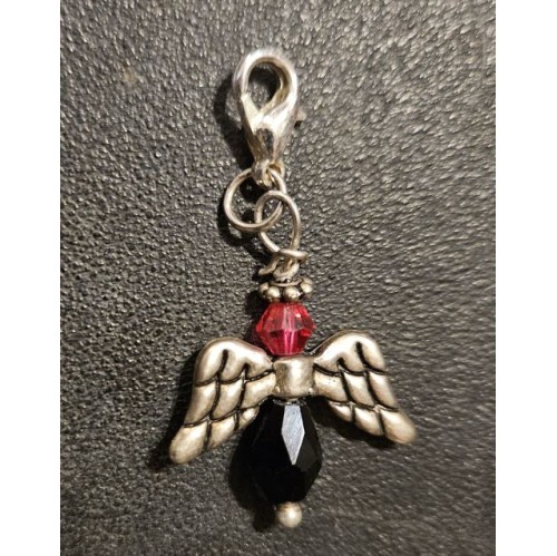 Gold Charm Angel with Wings & Beads