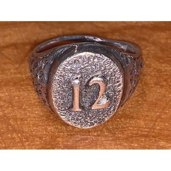 Sterling Silver "12" Ring - Ladies