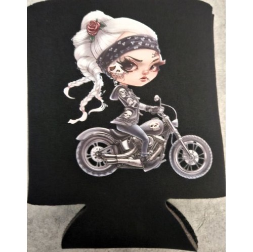 Koozie Lady Right Cheek Skull Tattoo Koozie Lady Right Cheek Skull Tattoo