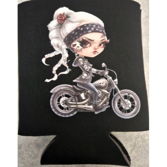 Koozie Lady Right Cheek Skull Tattoo Koozie Lady Right Cheek Skull Tattoo