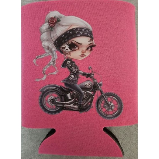 Koozie Lady Right Cheek Skull Tattoo Koozie Lady Right Cheek Skull Tattoo