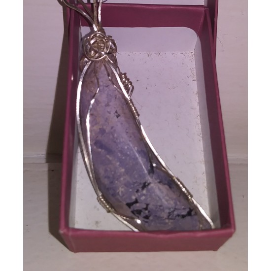 Purple Bertrandite Pendant