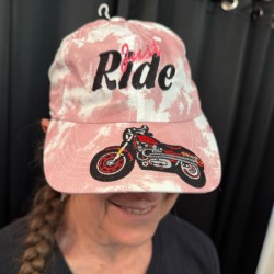 Just Ride Pink Tie Dye Hat