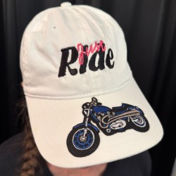 Just Ride White Hat