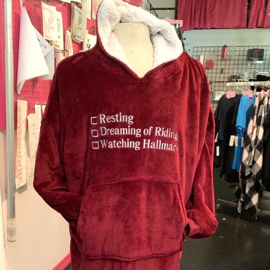 Red Sherpa Hooded Lounger Red Sherpa Hooded Lounger