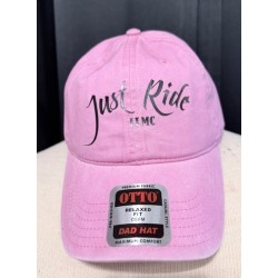 Pink Just Ride Hat with LLMC