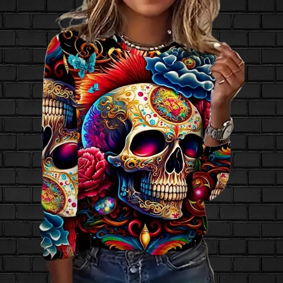 Colorful Skull Shirt