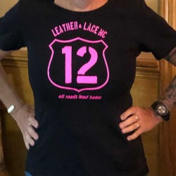 All Roads Lead Home Leather & Lace MC Shirt