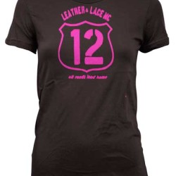 All Roads Lead Home Leather & Lace MC Shirt